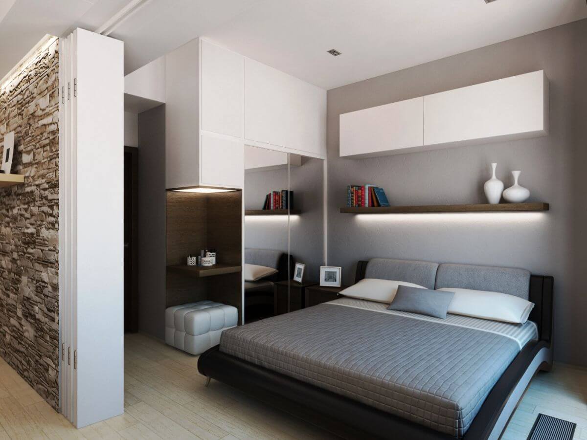 Дизайн маленькой спальни 21