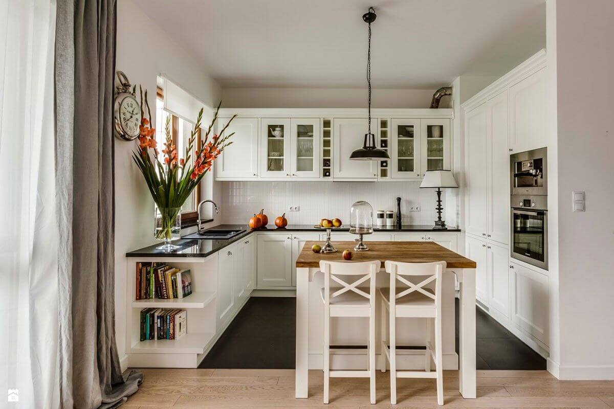 кухня в стиле Прованс в белом цвете