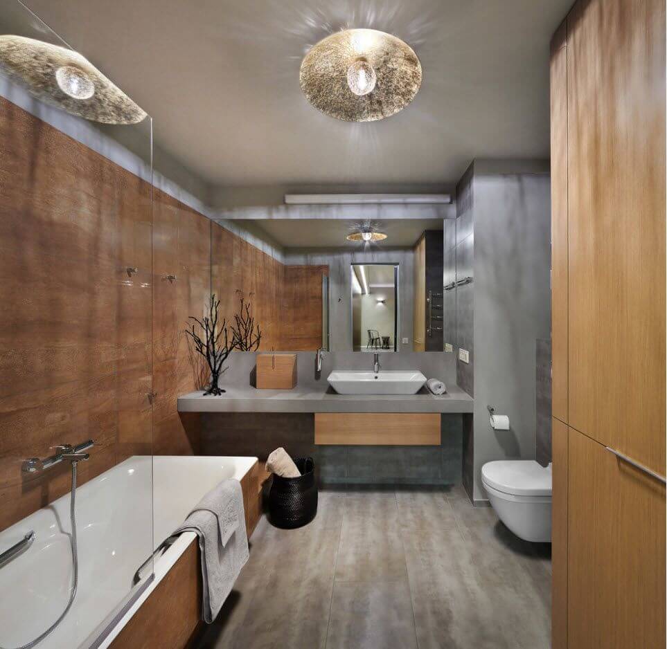 Ванная комната совмещенная с туалетом 20