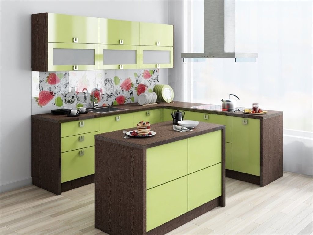 дизайн угловой кухни