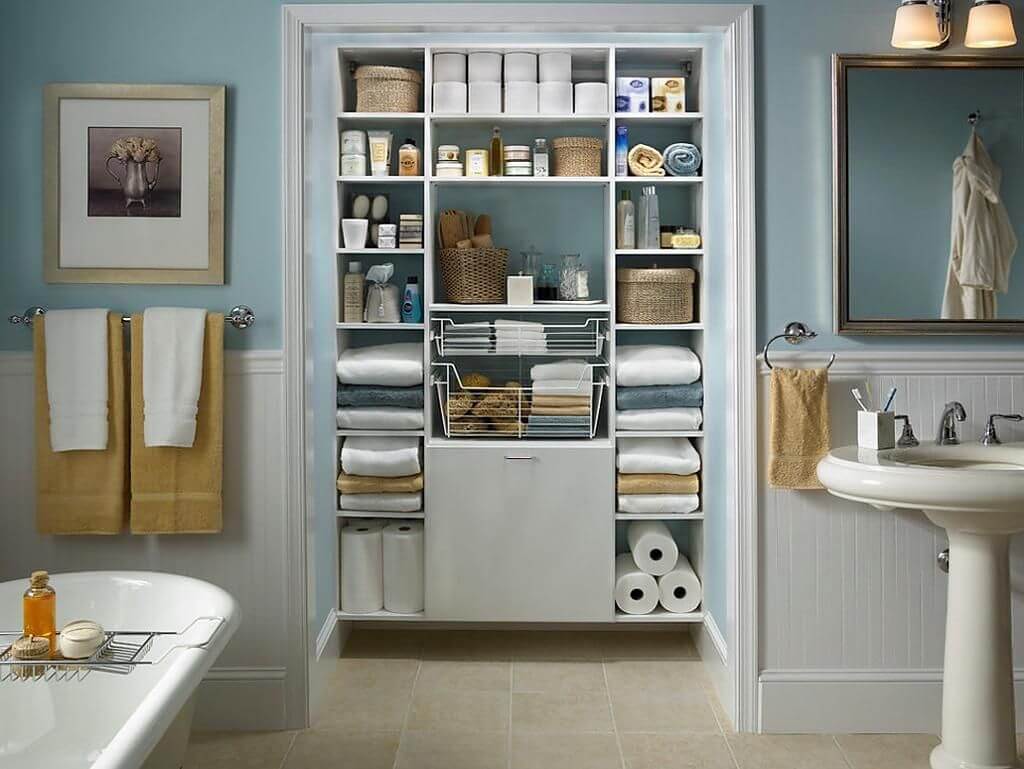 система хранения для ванной комнаты 