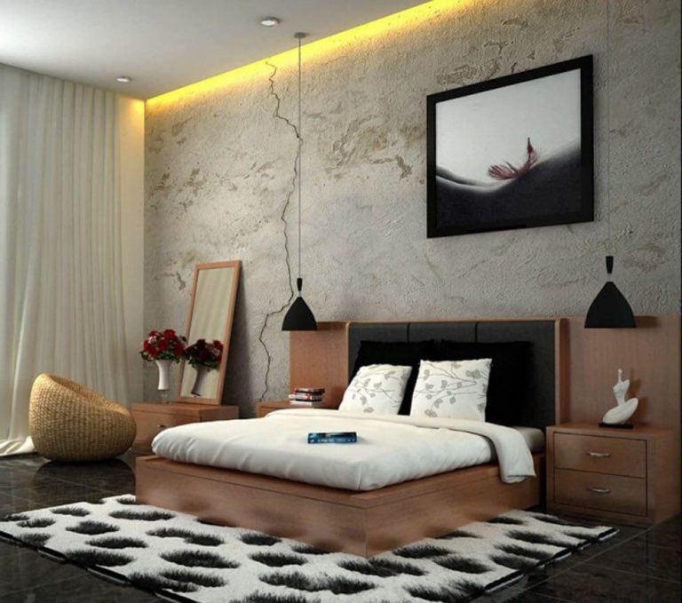 Стены в спальне варианты отделки без обоев