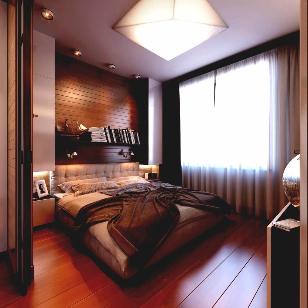 Интерьер в спальне в современном стиле