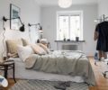 Спальня в скандинавском стиле — 40 фото идей