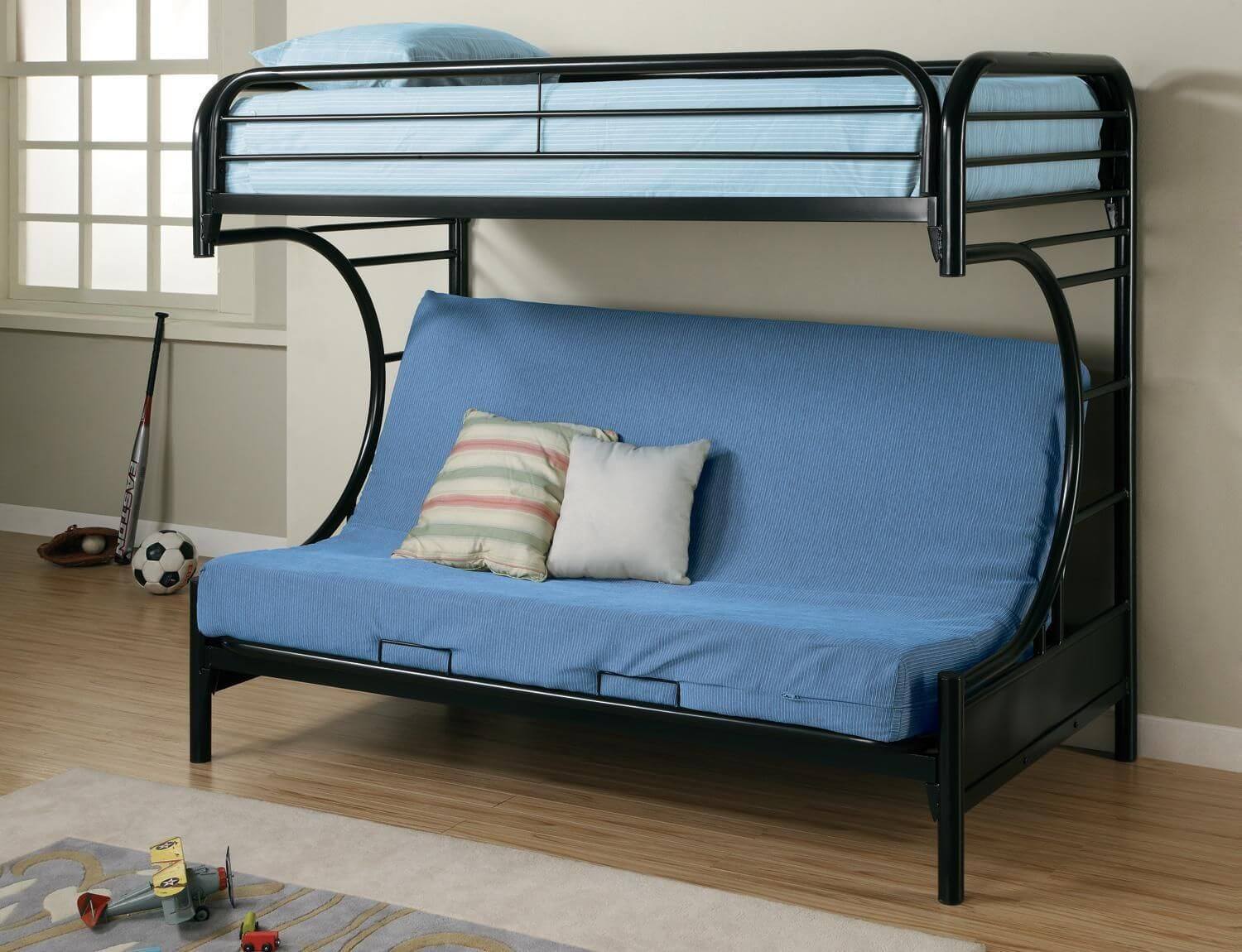 Двухъярусная кровать с диваном 15