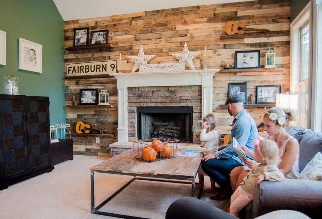 Отделка стен деревом в квартире