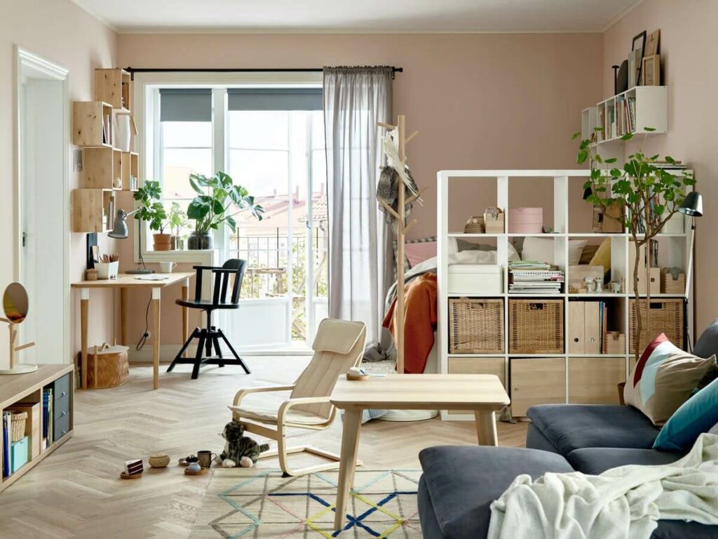 хранение вещей в однокомнатной квартирев