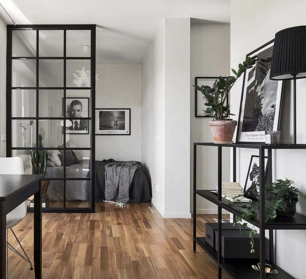 Стеклянные перегородки в интерьере