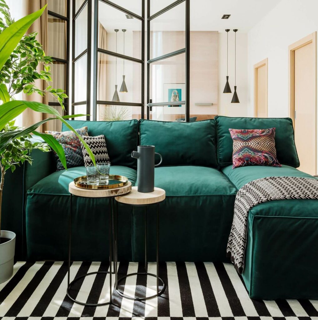 Полоска в интерьере