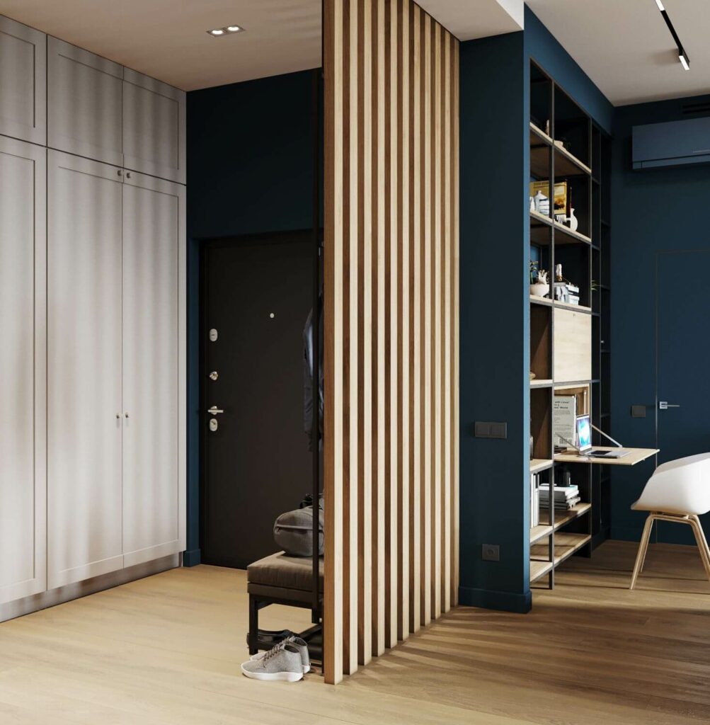 Рейки в интерьере