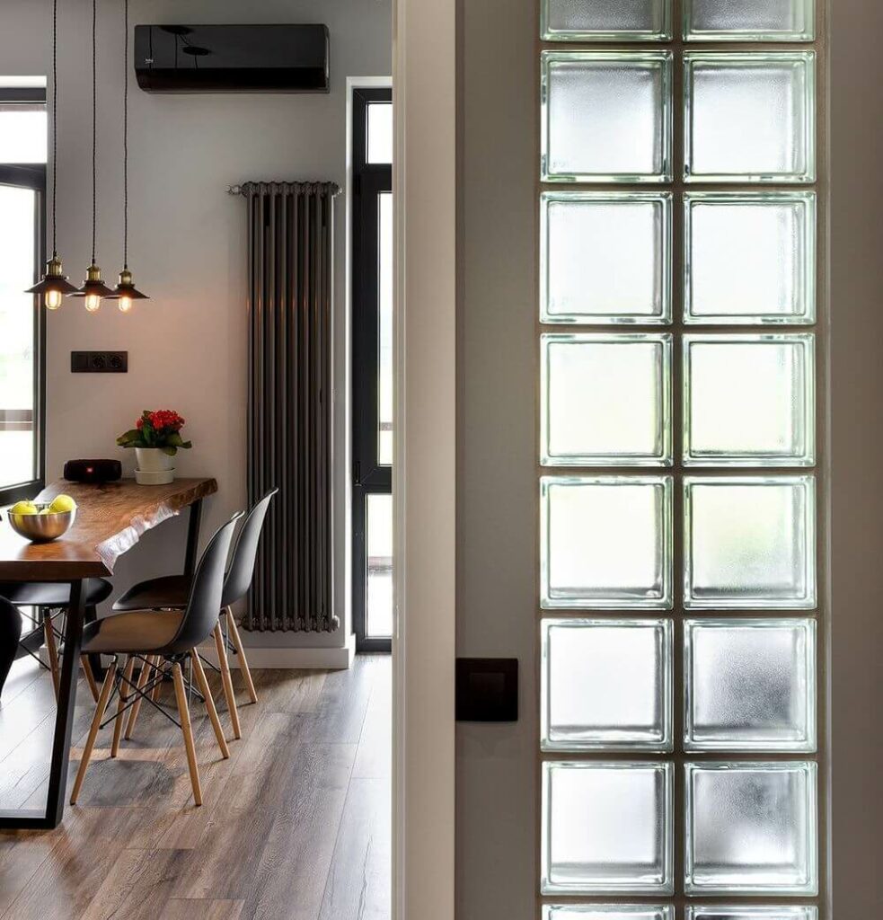 Стеклоблоки в интерьере