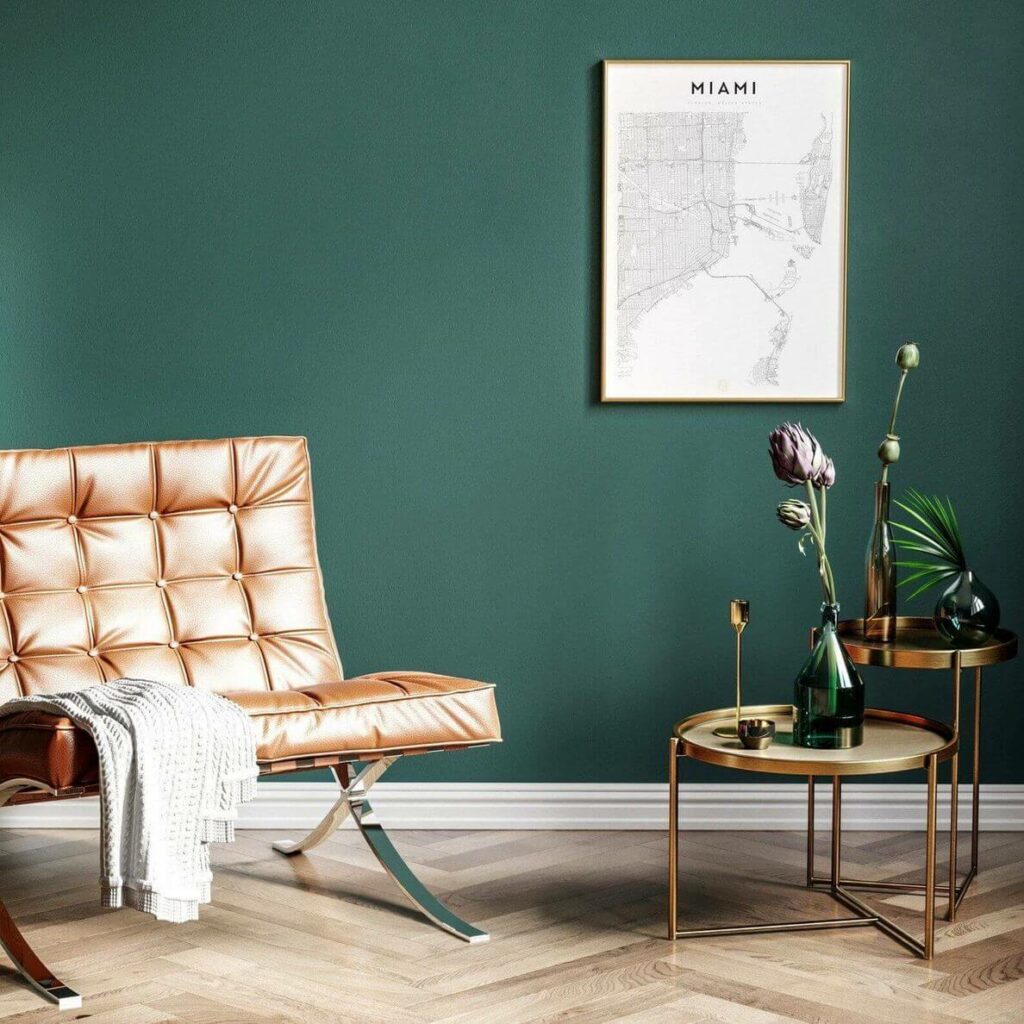 Хром, золото, медь в интерьере