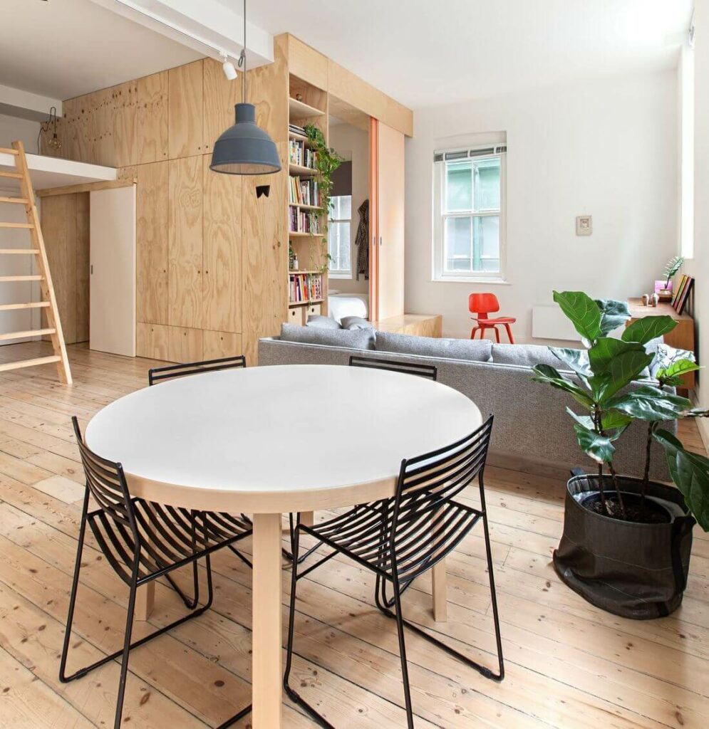 Фанера в интерьере