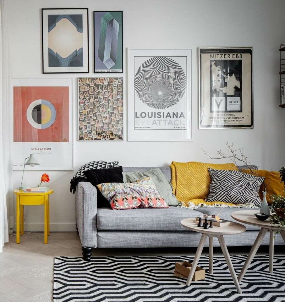 Маленькая квартира с яркими акцентами в Швеции