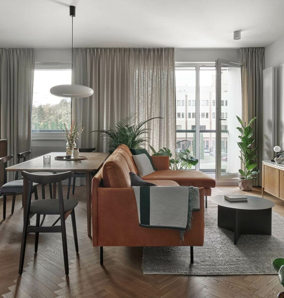 Модная квартира в стиле mid-century modern