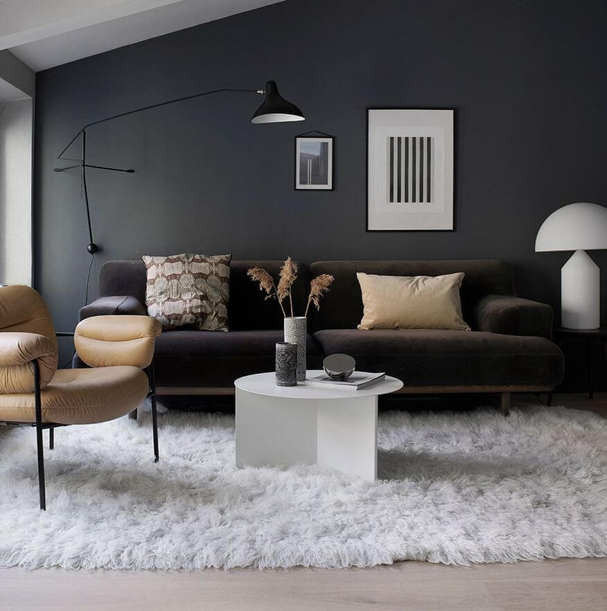 Современная квартира в серых тонах блогера из Норвегии