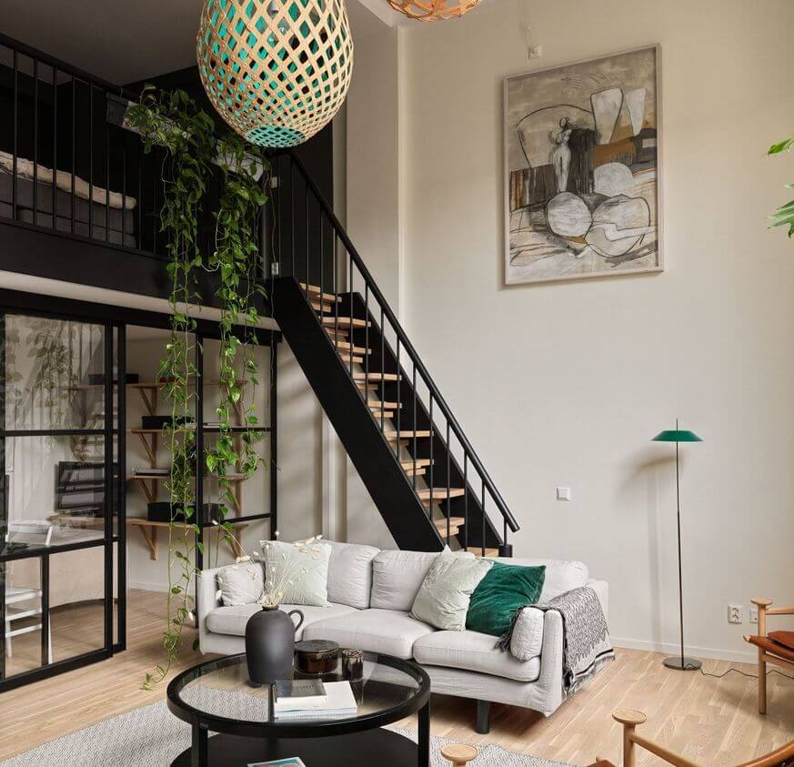 Лофт в здании бывшего турбинного завода Густава де Лаваля в Стокгольме