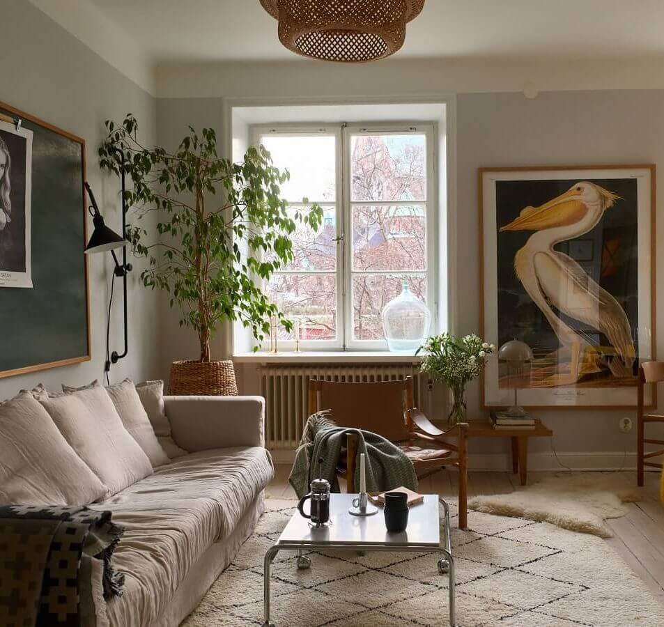 Маленькая очаровательная квартира 35 м² в Стокгольме