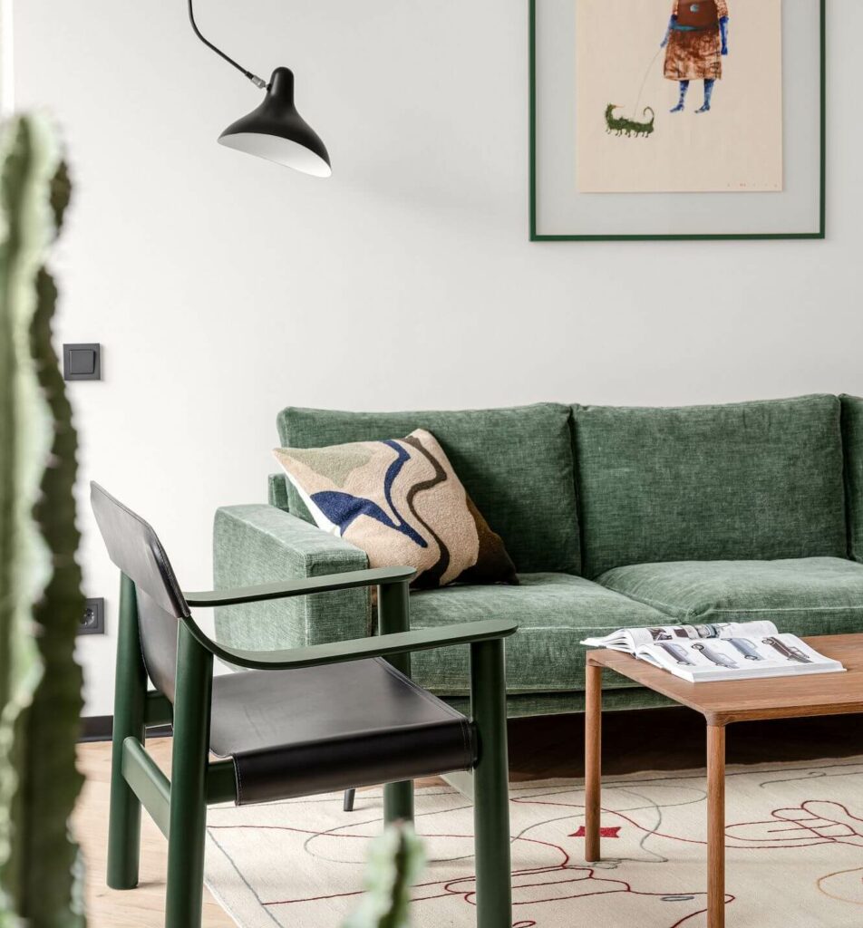 Зеленый цвет в интерьере: 5 полезных советов по декору