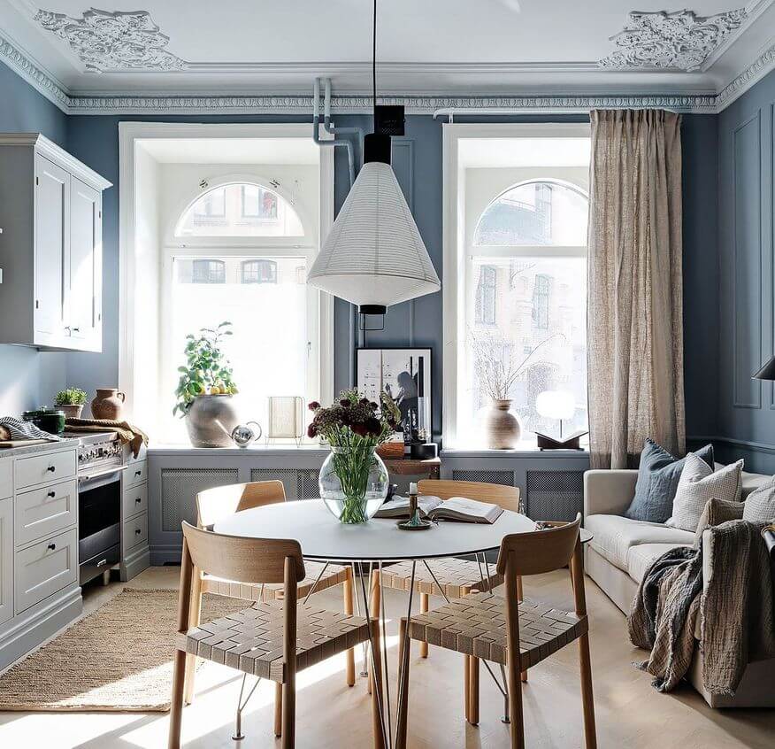 Квартира в стиле современной классики в Швеции