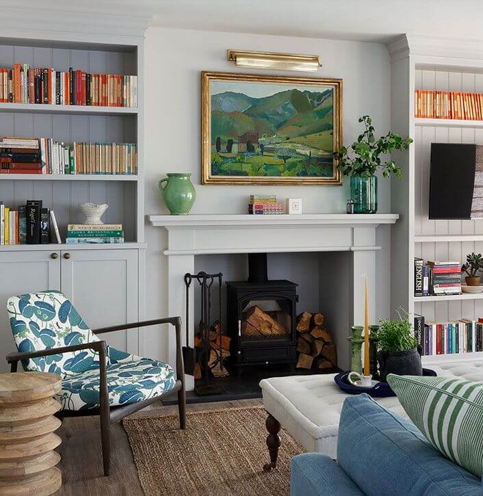 Яркий интерьер традиционного коттеджа в Англии