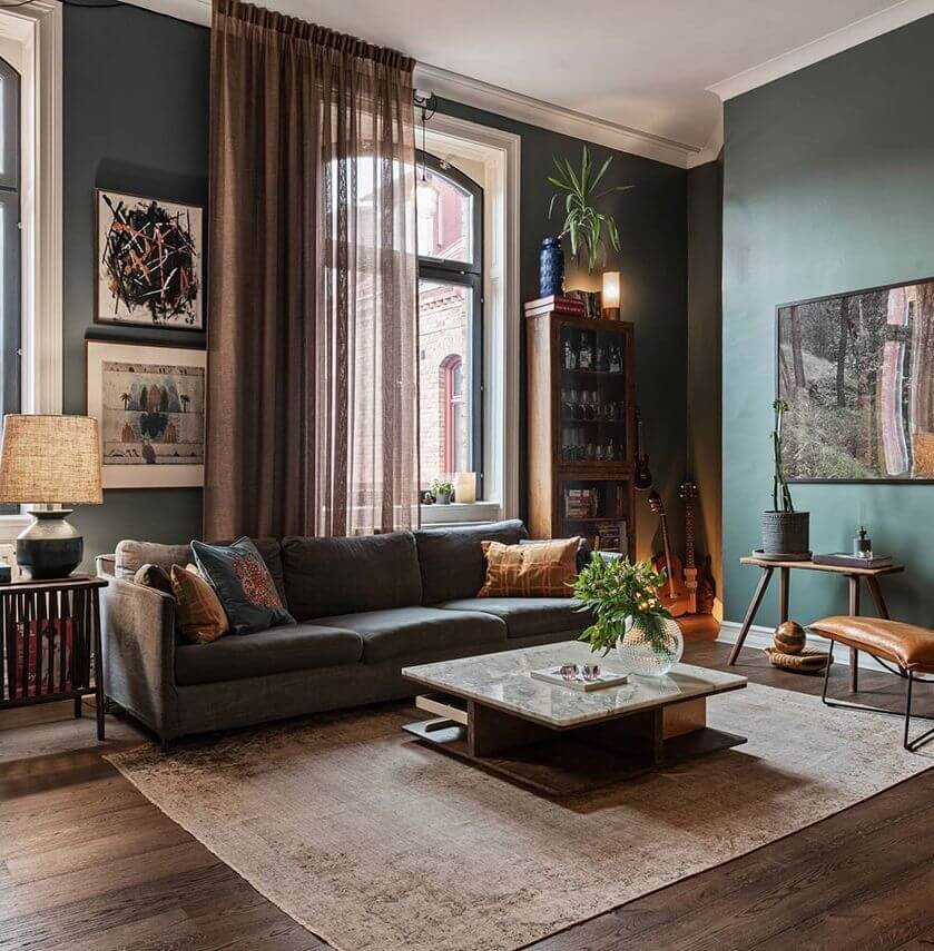 Атмосферная квартира в доме XIX века в Швеции