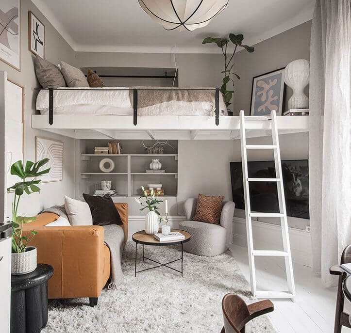 Уютная маленькая квартира-студия 16 м² в Швеции