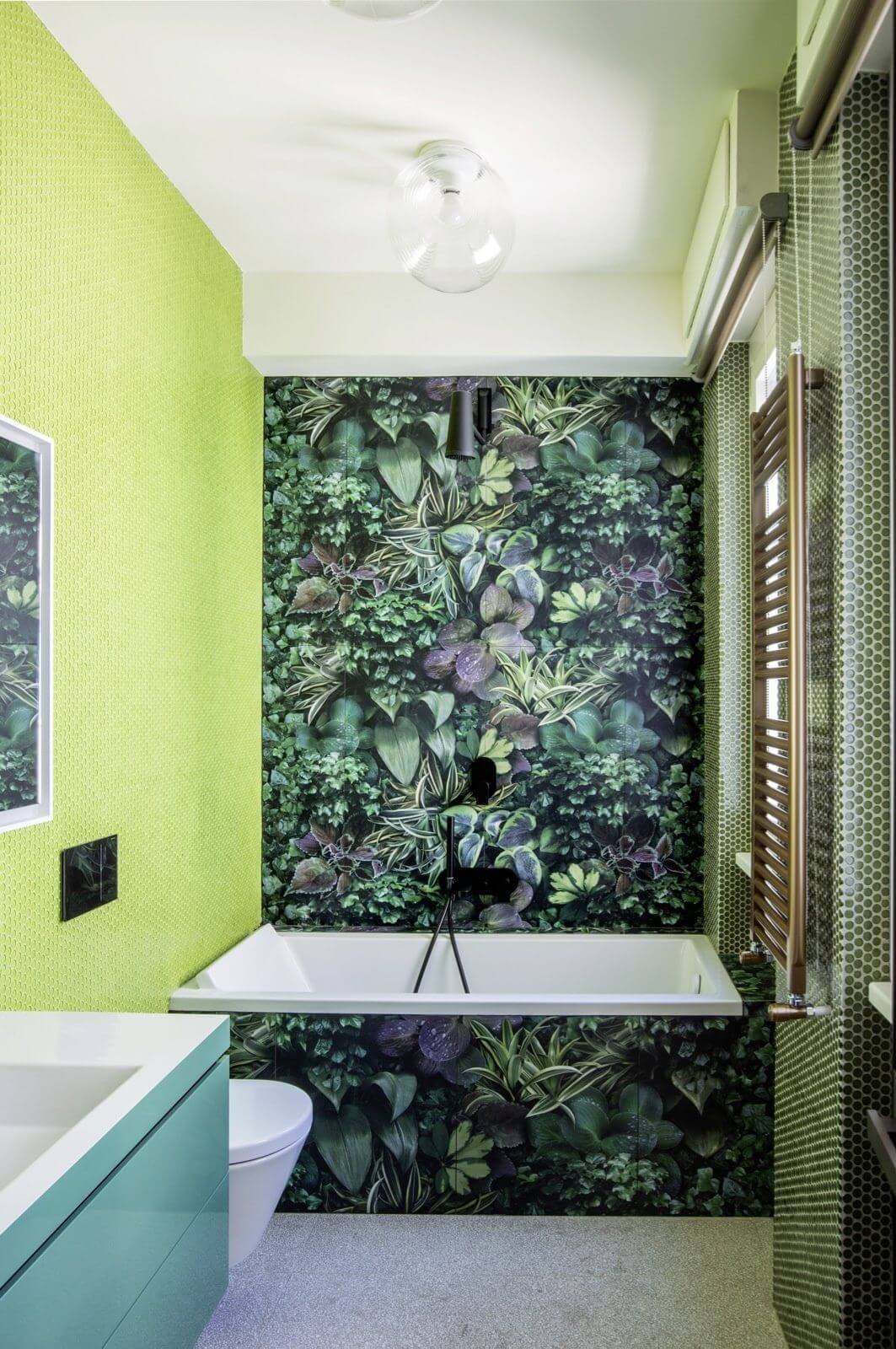 Акцентная стена в ванной комнате: 15 стильных идей
