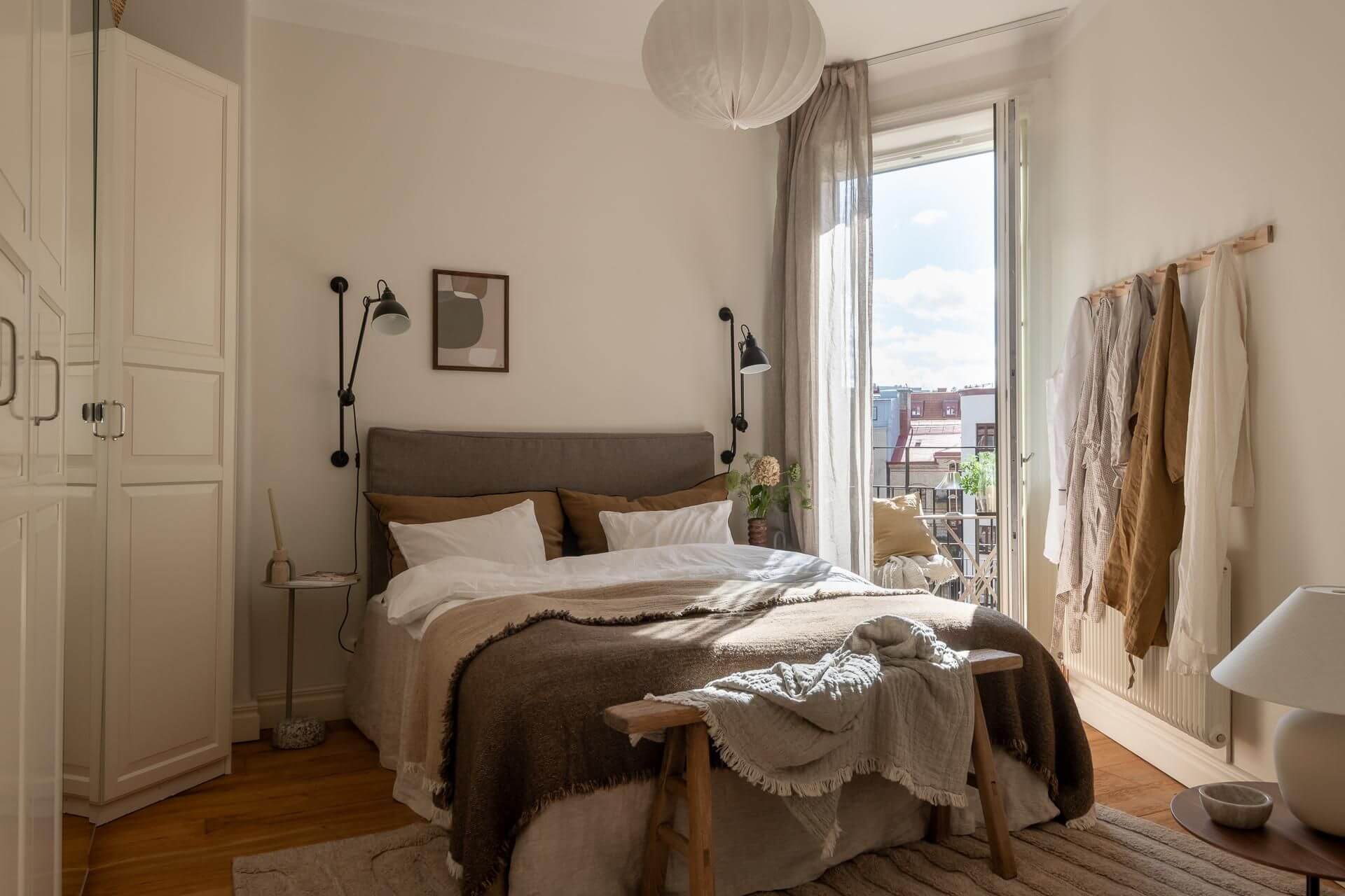 Стильный текстиль в спальне