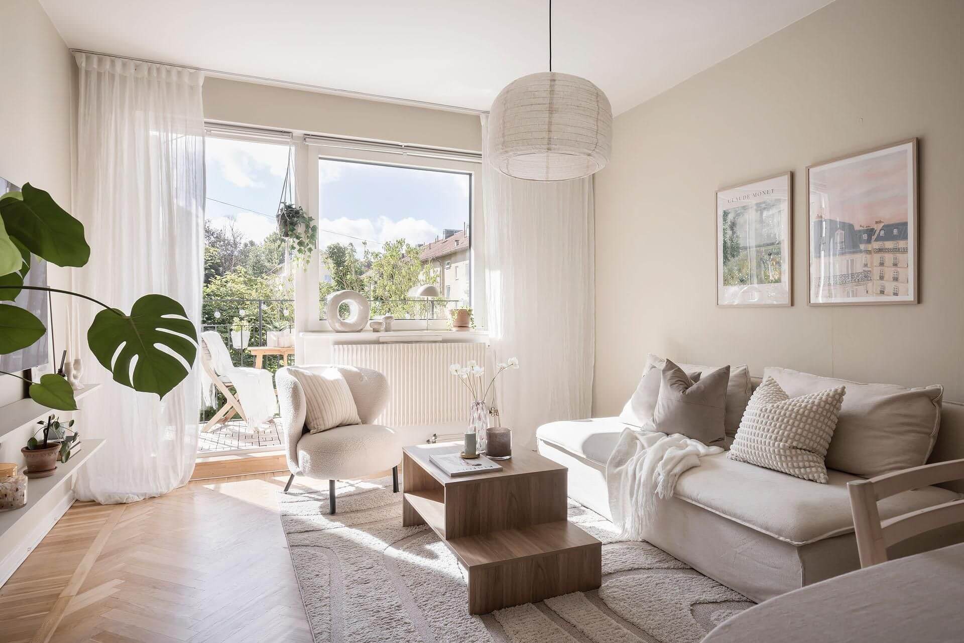 Уютный текстиль в гостиной