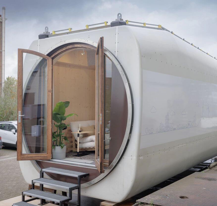 Мини-дом Nestle из гондолы ветрогенератора