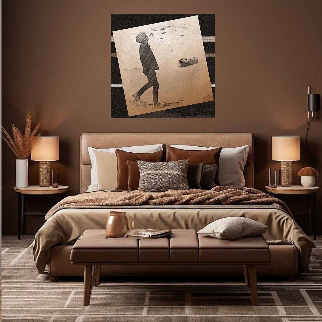 Коричневая спальня