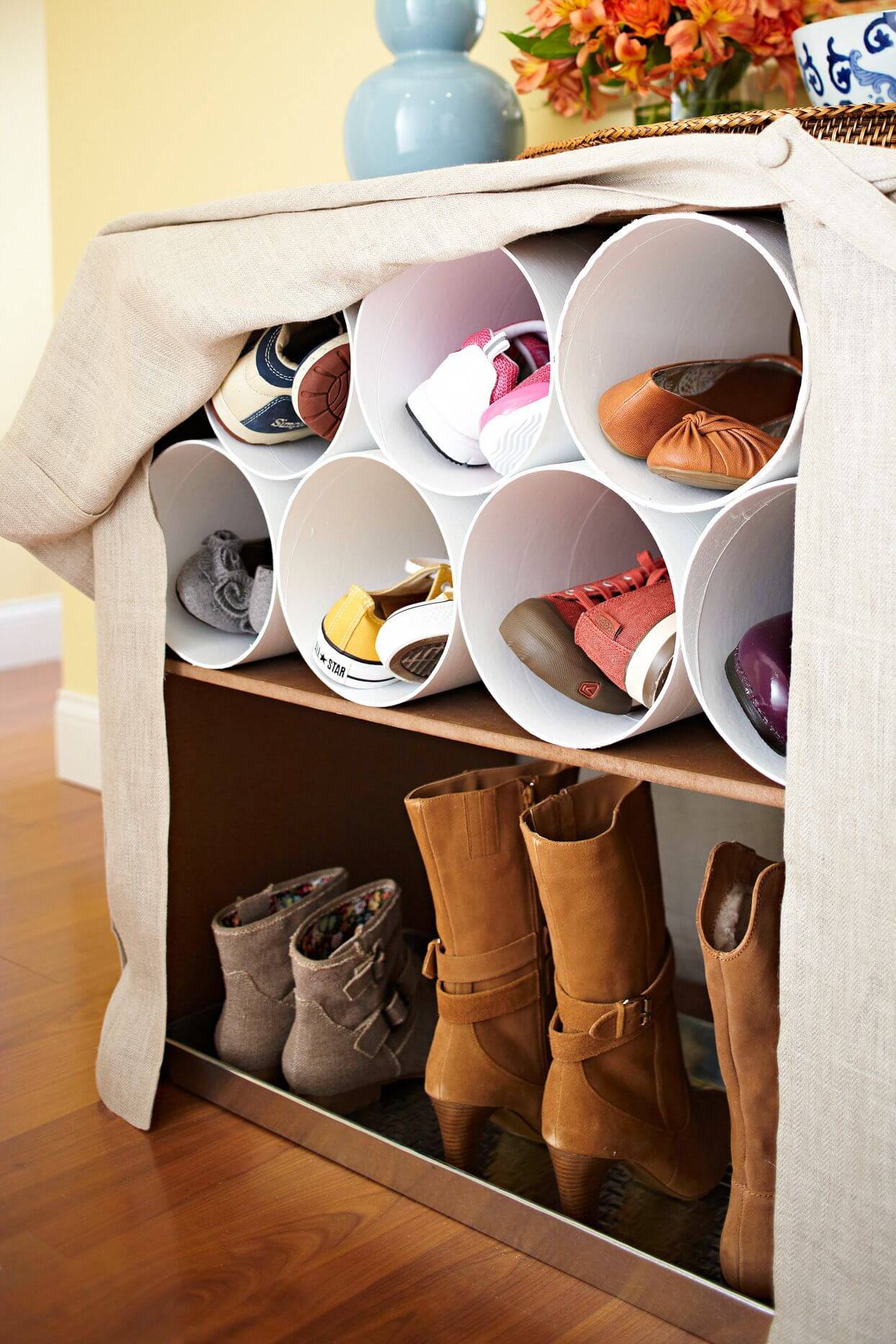 Оригинальные контейнеры для хранения обуви